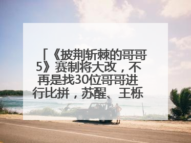 《披荆斩棘的哥哥5》赛制将大改，不再是找30位哥哥进行比拼，苏醒、王栎鑫、王铮亮、张远等多名男团选手被曝将参加