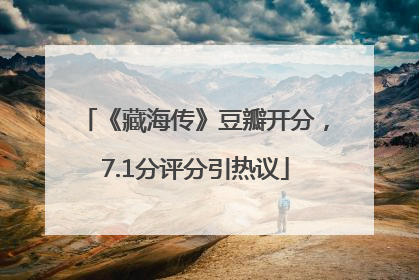 《藏海传》豆瓣开分，7.1分评分引热议