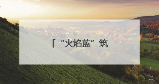 “火焰蓝”筑起“防汛墙”