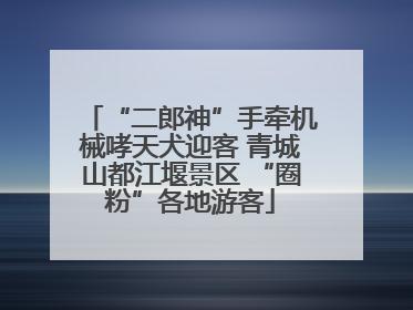 “二郎神”手牵机械哮天犬迎客 青城山都江堰景区 “圈粉”各地游客