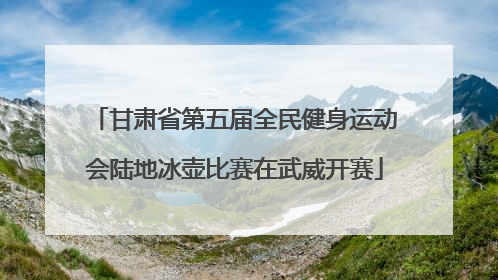 甘肃省第五届全民健身运动会陆地冰壶比赛在武威开赛