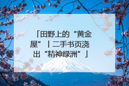 田野上的“黄金屋”丨二手书页浇出“精神绿洲”