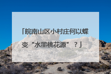 皖南山区小村庄何以蝶变“水墨桃花源”？