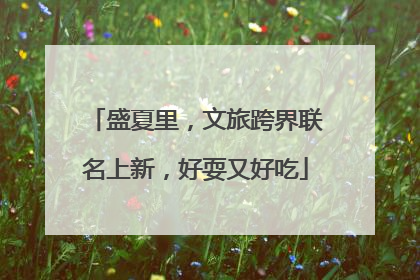 盛夏里，文旅跨界联名上新，好耍又好吃