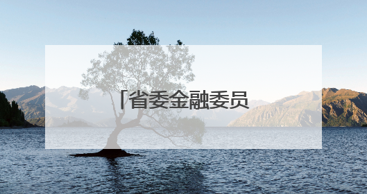 省委金融委员会召开会议