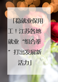 稳就业保用工！江苏各地就业“组合拳”打出发展新活力