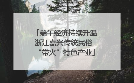 端午经济持续升温 浙江嘉兴传统民俗“带火”特色产业