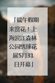 端午假期来赏花!上海滨江森林公园绣球花展5月31日开幕