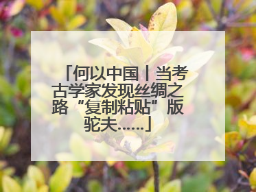 何以中国丨当考古学家发现丝绸之路“复制粘贴”版驼夫……