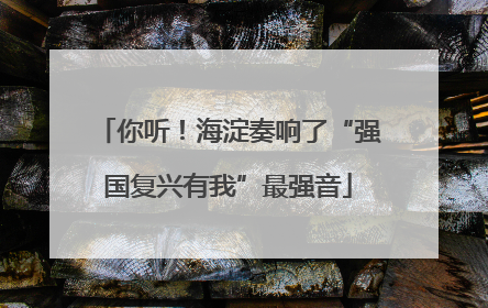 你听！海淀奏响了“强国复兴有我”最强音
