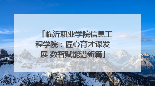 临沂职业学院信息工程学院：匠心育才谋发展 数智赋能谱新篇