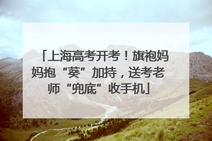 上海高考开考！旗袍妈妈抱“葵”加持，送考老师“兜底”收手机