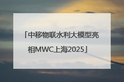 中移物联水利大模型亮相MWC上海2025