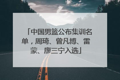 中国男篮公布集训名单，周琦、曾凡博、雷蒙、廖三宁入选