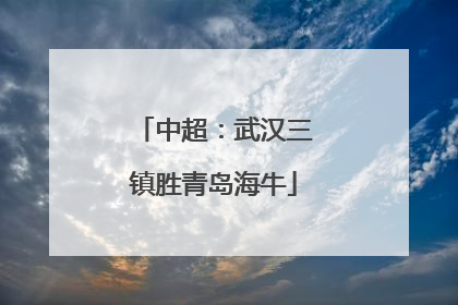 中超：武汉三镇胜青岛海牛