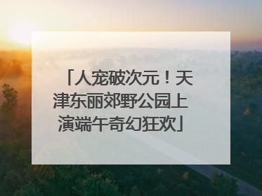 人宠破次元！天津东丽郊野公园上演端午奇幻狂欢