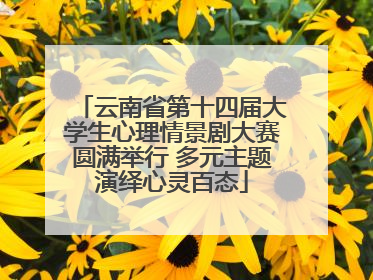 云南省第十四届大学生心理情景剧大赛圆满举行 多元主题演绎心灵百态