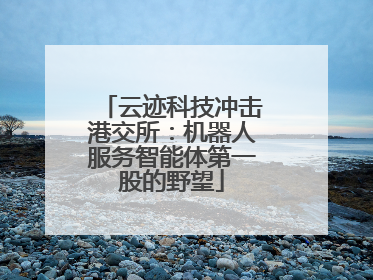 云迹科技冲击港交所：机器人服务智能体第一股的野望