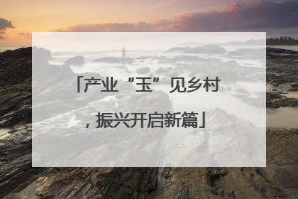 产业“玉”见乡村，振兴开启新篇