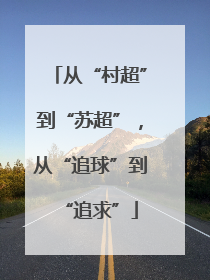 从“村超”到“苏超”，从“追球”到“追求”