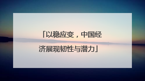 以稳应变，中国经济展现韧性与潜力