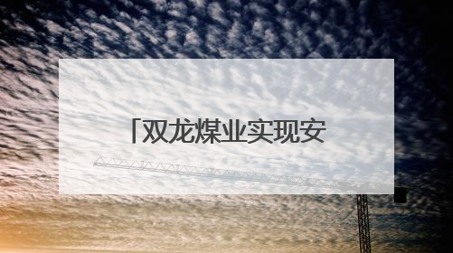 双龙煤业实现安全隐患动态清零