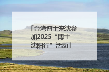 台湾博士来沈参加2025“博士沈阳行”活动