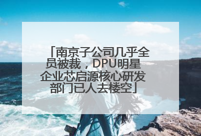 南京子公司几乎全员被裁，DPU明星企业芯启源核心研发部门已人去楼空