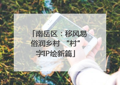 南岳区：移风易俗润乡村 “村”字IP绘新篇