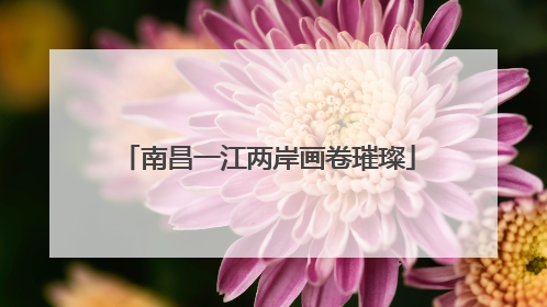 南昌一江两岸画卷璀璨