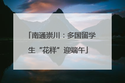 南通崇川：多国留学生“花样”迎端午