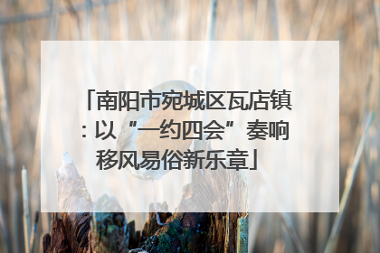 南阳市宛城区瓦店镇：以“一约四会”奏响移风易俗新乐章