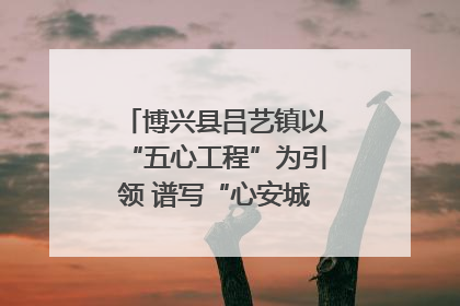 博兴县吕艺镇以“五心工程”为引领 谱写“心安城市”建设新篇章