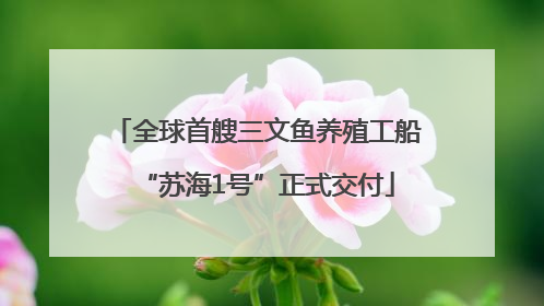全球首艘三文鱼养殖工船“苏海1号”正式交付