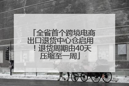 全省首个跨境电商出口退货中心仓启用！退货周期由40天压缩至一周