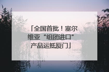 全国首批！塞尔维亚“组团进口”产品运抵厦门