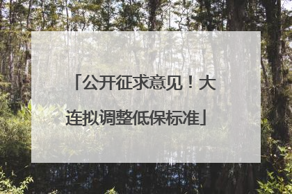 公开征求意见！大连拟调整低保标准