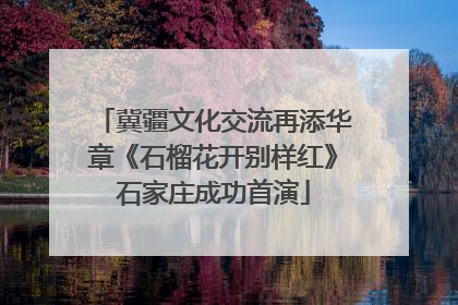 冀疆文化交流再添华章《石榴花开别样红》石家庄成功首演