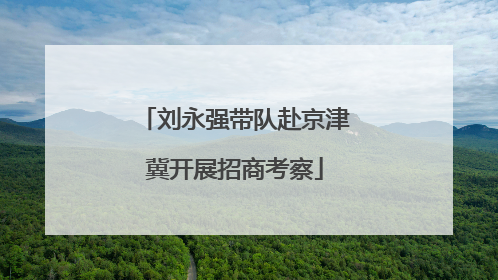 刘永强带队赴京津冀开展招商考察