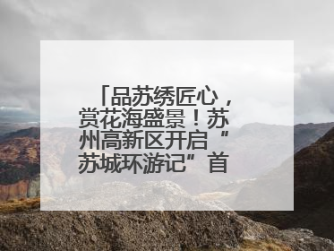 品苏绣匠心，赏花海盛景！苏州高新区开启“苏城环游记”首条非遗主题游