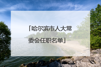 哈尔滨市人大常委会任职名单