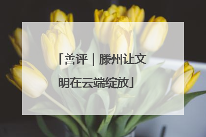 善评｜滕州让文明在云端绽放