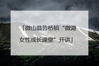 微山县鲁桥镇“微湖女性成长课堂”开讲