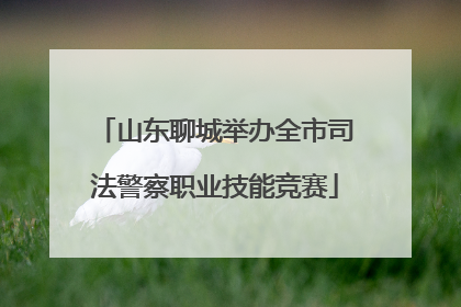 山东聊城举办全市司法警察职业技能竞赛