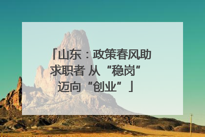 山东：政策春风助求职者 从“稳岗”迈向“创业”