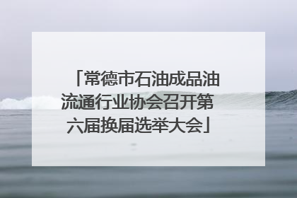 常德市石油成品油流通行业协会召开第六届换届选举大会