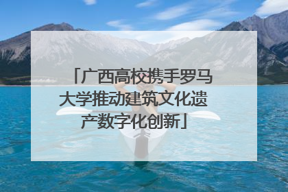 广西高校携手罗马大学推动建筑文化遗产数字化创新