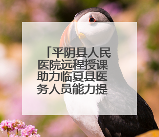 平阴县人民医院远程授课助力临夏县医务人员能力提升