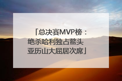总决赛MVP榜：绝杀哈利独占鳌头 亚历山大屈居次席
