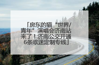 房东的猫“世界/青年”演唱会济南站来了！济南公交开通6条歌迷定制专线
